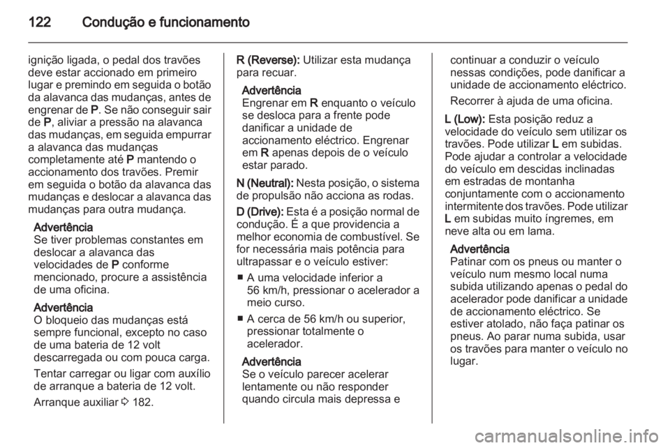 OPEL AMPERA 2012.5  Manual de Instruções (in Portugues) 