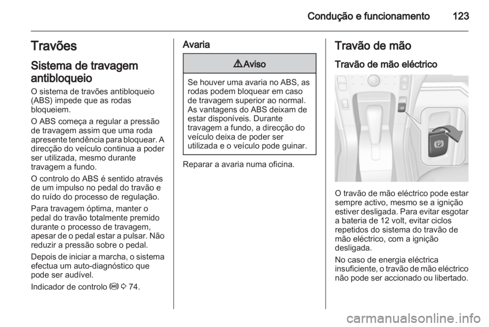 OPEL AMPERA 2012.5  Manual de Instruções (in Portugues) 