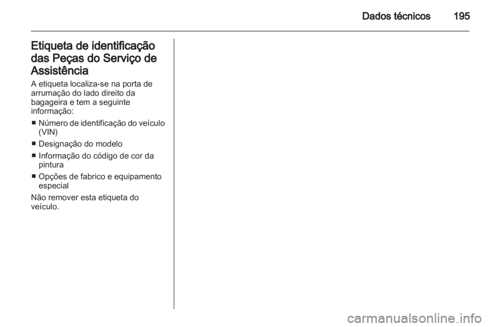OPEL AMPERA 2012.5  Manual de Instruções (in Portugues) 