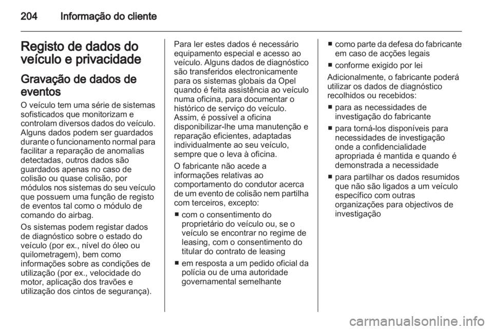 OPEL AMPERA 2012.5  Manual de Instruções (in Portugues) 