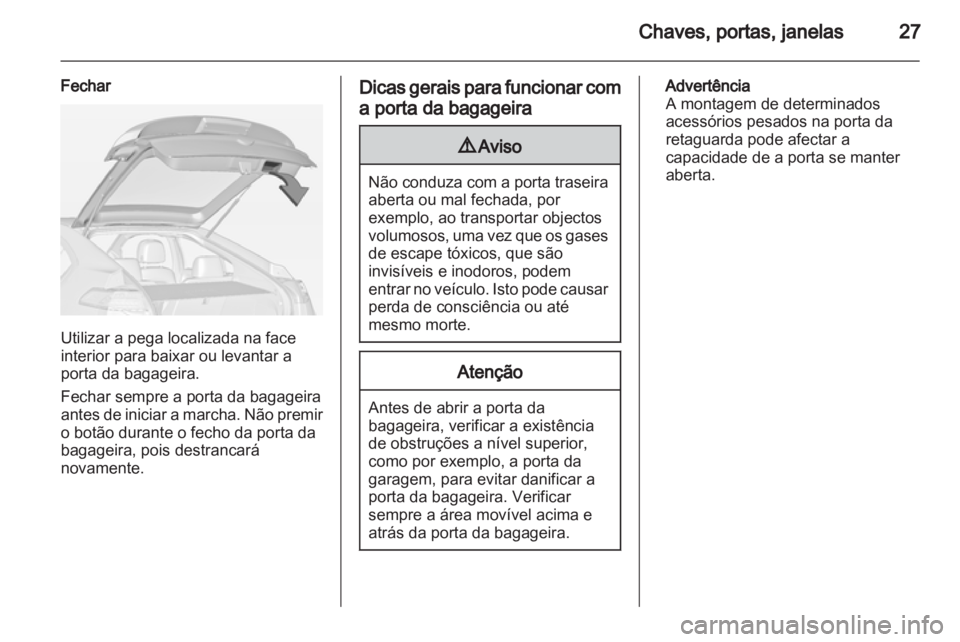 OPEL AMPERA 2012.5  Manual de Instruções (in Portugues) 