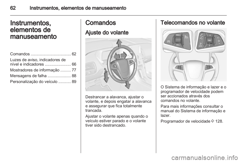 OPEL AMPERA 2012.5  Manual de Instruções (in Portugues) 