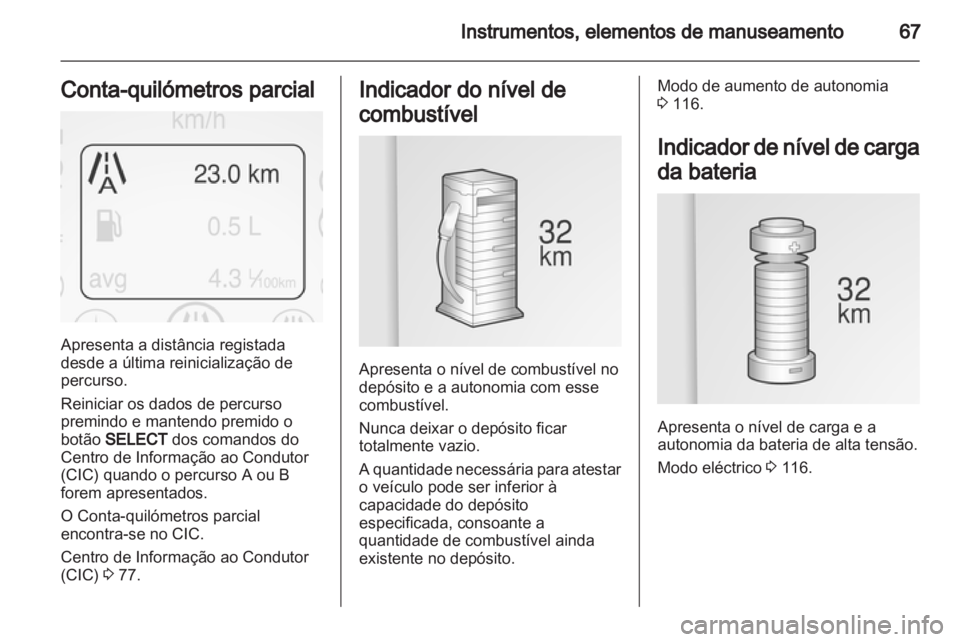 OPEL AMPERA 2012.5  Manual de Instruções (in Portugues) 