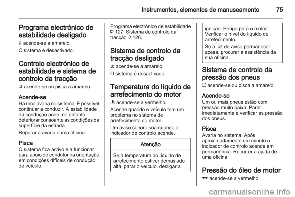 OPEL AMPERA 2012.5  Manual de Instruções (in Portugues) 