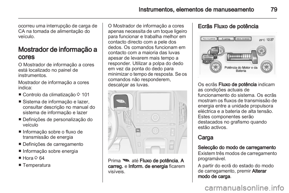 OPEL AMPERA 2012.5  Manual de Instruções (in Portugues) 