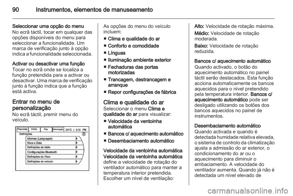 OPEL AMPERA 2012.5  Manual de Instruções (in Portugues) 