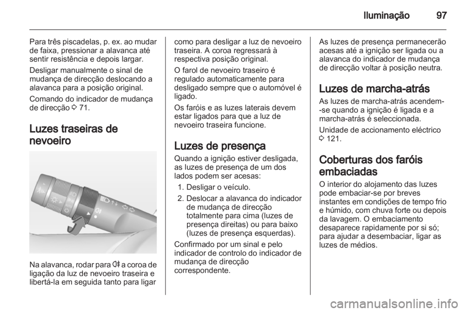 OPEL AMPERA 2012.5  Manual de Instruções (in Portugues) 