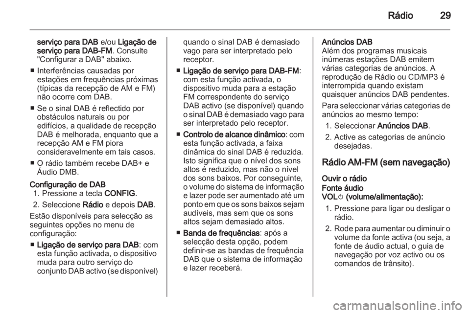 OPEL AMPERA 2013  Manual de Informação e Lazer (in Portugues) 