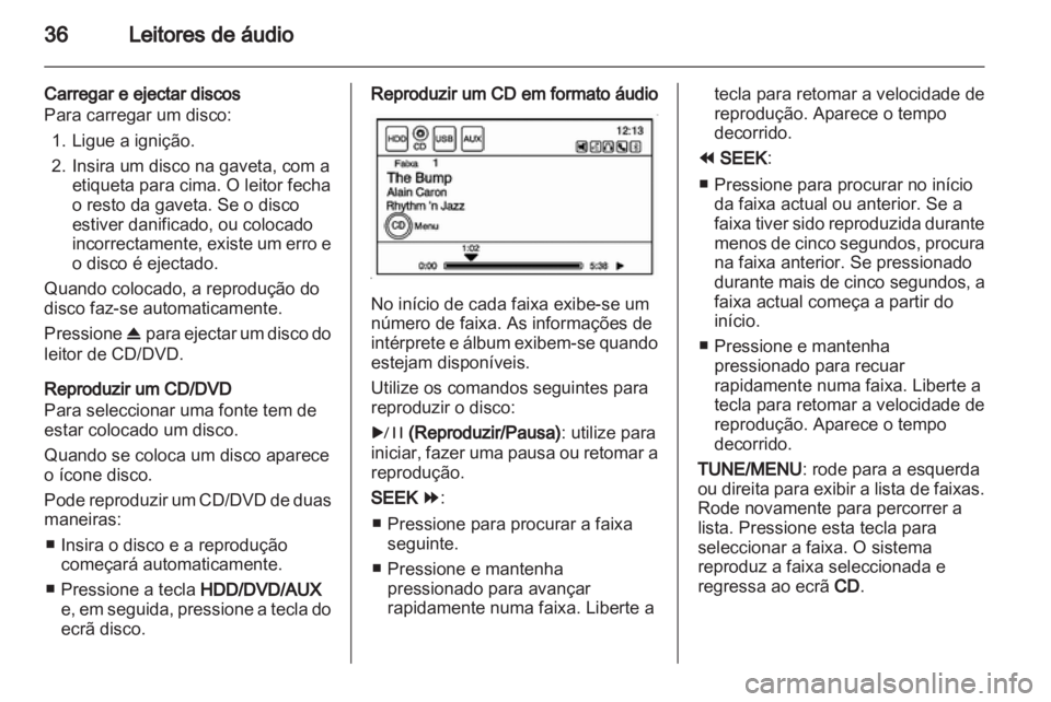 OPEL AMPERA 2013  Manual de Informação e Lazer (in Portugues) 