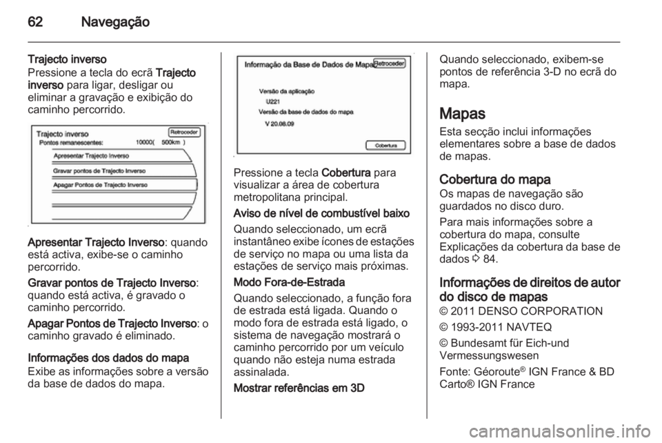 OPEL AMPERA 2013  Manual de Informação e Lazer (in Portugues) 