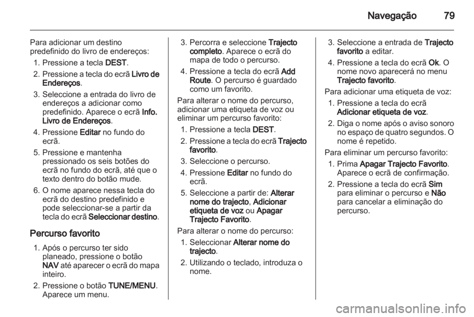 OPEL AMPERA 2013  Manual de Informação e Lazer (in Portugues) 