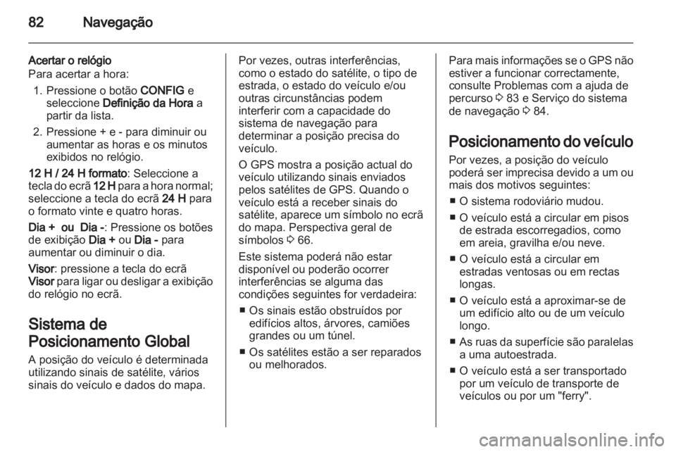 OPEL AMPERA 2013  Manual de Informação e Lazer (in Portugues) 