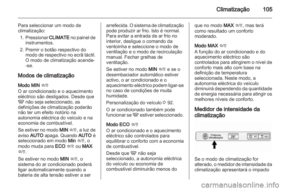 OPEL AMPERA 2013  Manual de Instruções (in Portugues) 