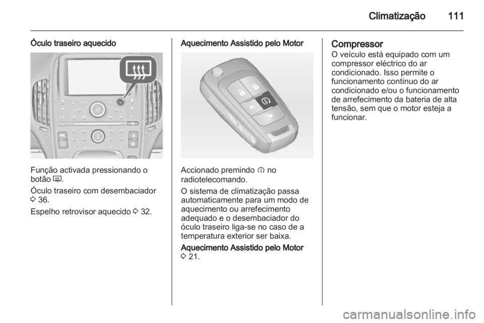 OPEL AMPERA 2013  Manual de Instruções (in Portugues) 
