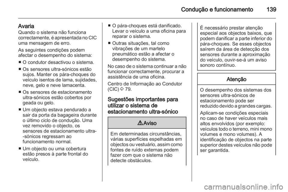 OPEL AMPERA 2013  Manual de Instruções (in Portugues) 
