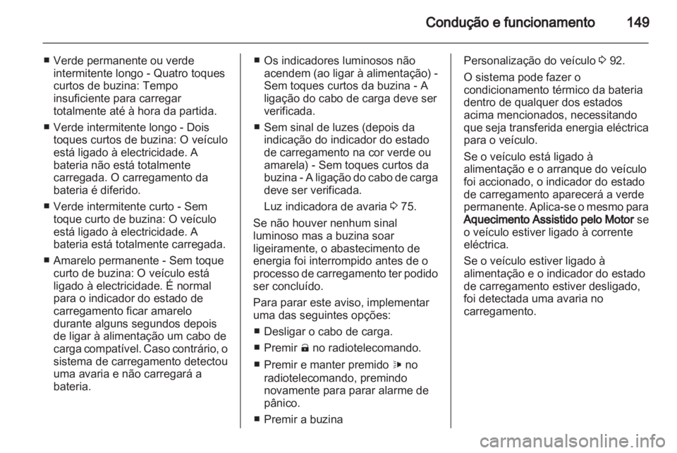 OPEL AMPERA 2013  Manual de Instruções (in Portugues) 