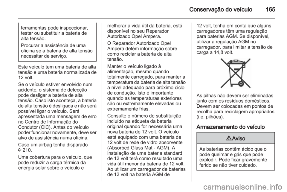 OPEL AMPERA 2013  Manual de Instruções (in Portugues) 