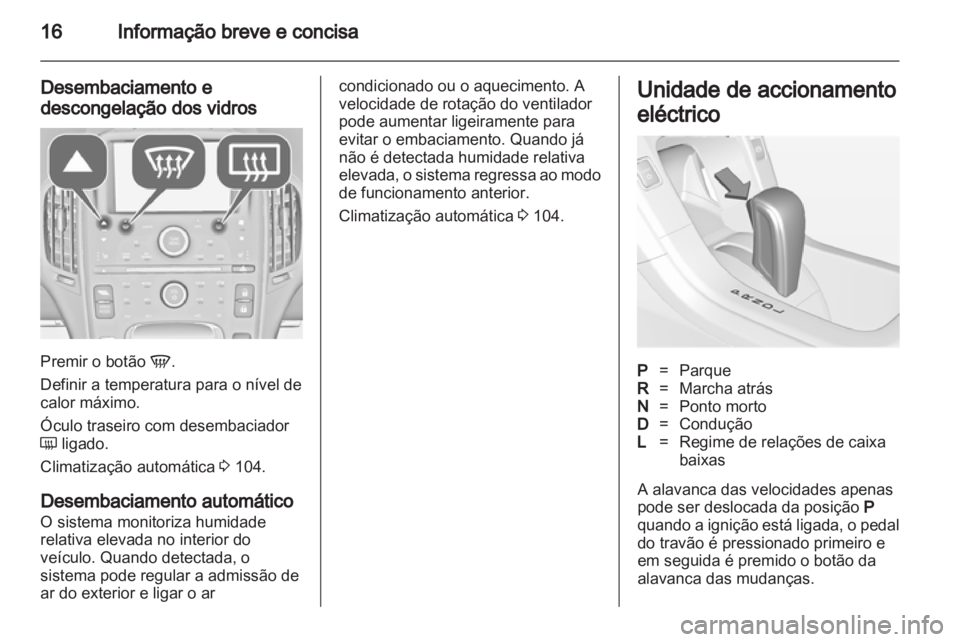 OPEL AMPERA 2013  Manual de Instruções (in Portugues) 
