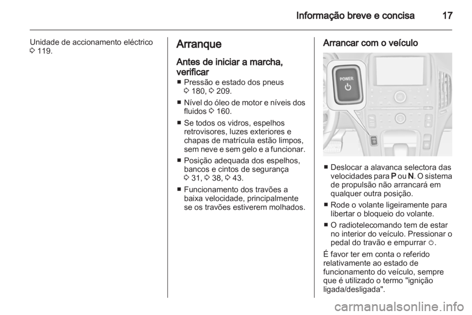 OPEL AMPERA 2013  Manual de Instruções (in Portugues) 