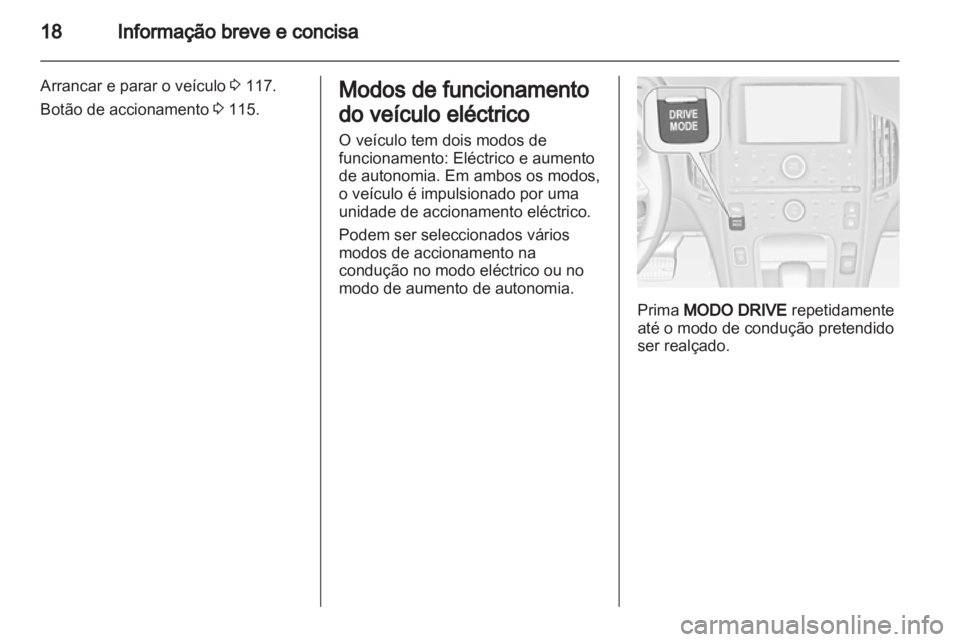 OPEL AMPERA 2013  Manual de Instruções (in Portugues) 