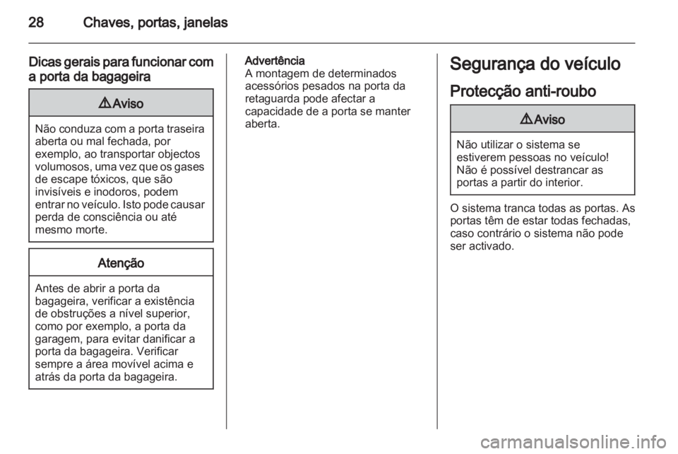OPEL AMPERA 2013  Manual de Instruções (in Portugues) 
