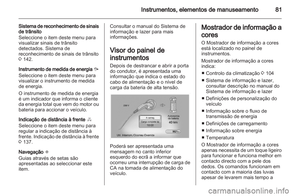 OPEL AMPERA 2013  Manual de Instruções (in Portugues) 