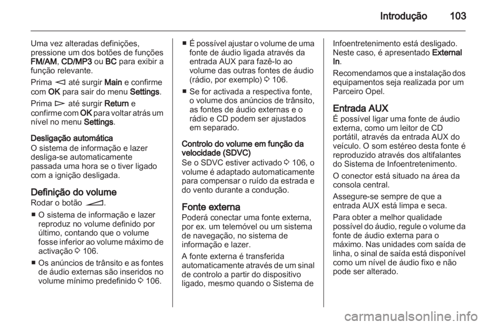 OPEL ANTARA 2012  Manual de Informação e Lazer (in Portugues) 