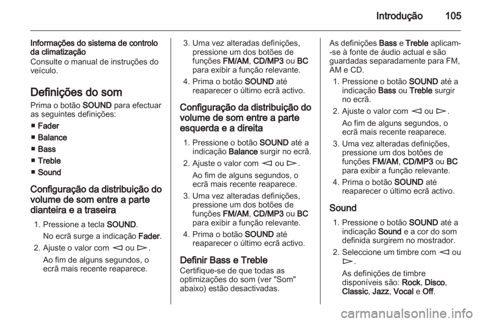 OPEL ANTARA 2012  Manual de Informação e Lazer (in Portugues) 