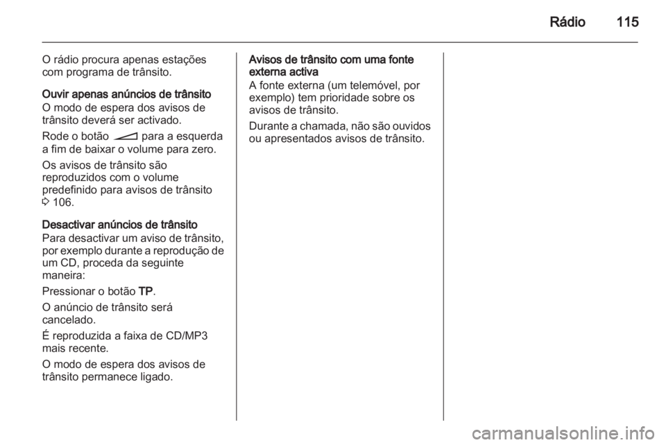 OPEL ANTARA 2012  Manual de Informação e Lazer (in Portugues) 