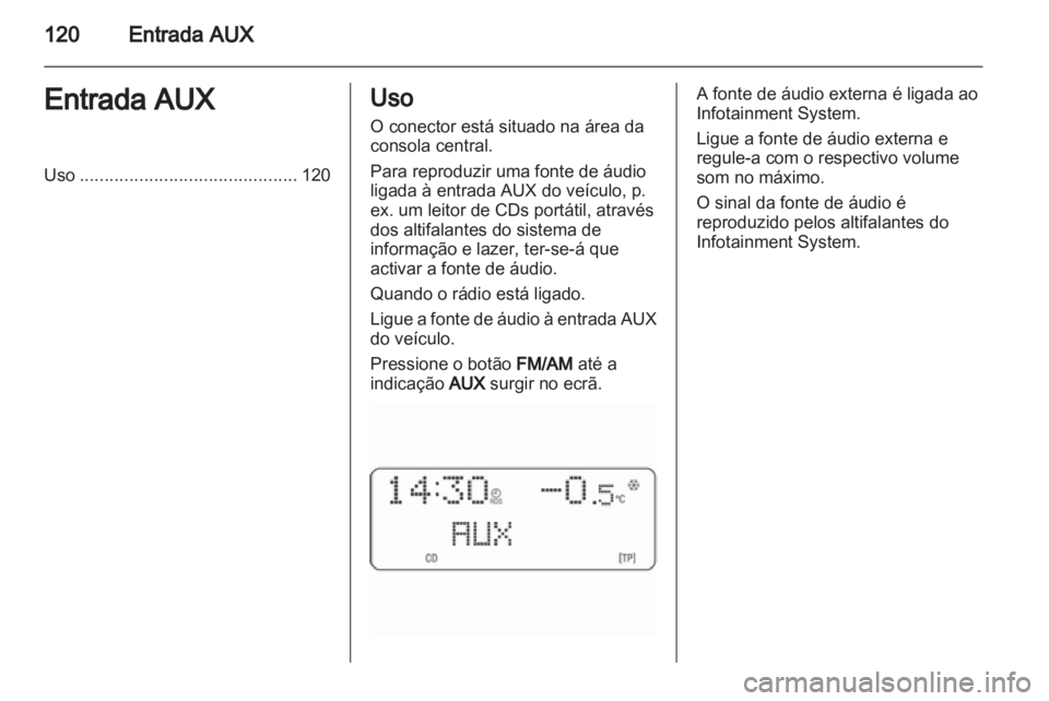 OPEL ANTARA 2012  Manual de Informação e Lazer (in Portugues) 