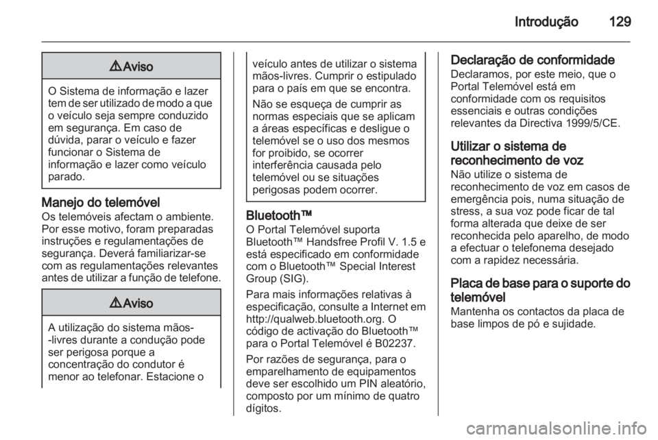 OPEL ANTARA 2012  Manual de Informação e Lazer (in Portugues) 