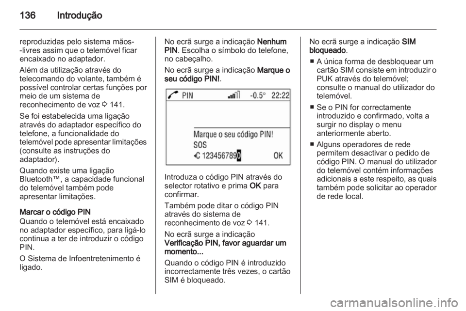OPEL ANTARA 2012  Manual de Informação e Lazer (in Portugues) 