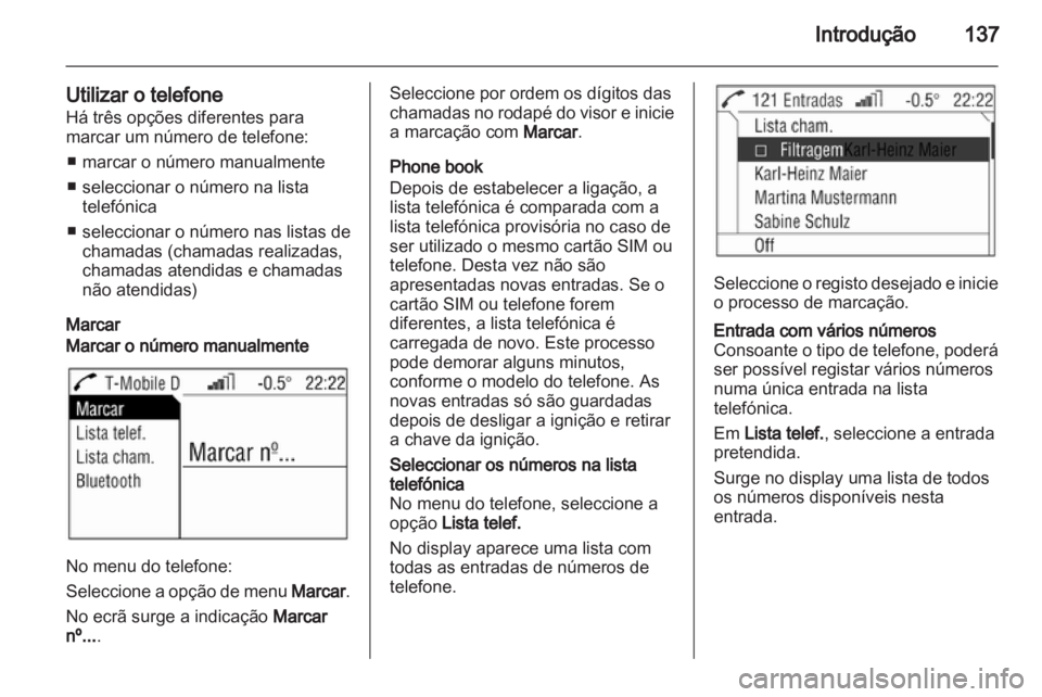 OPEL ANTARA 2012  Manual de Informação e Lazer (in Portugues) 