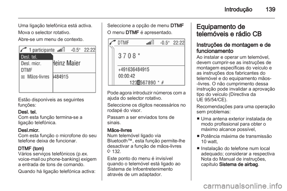 OPEL ANTARA 2012  Manual de Informação e Lazer (in Portugues) 