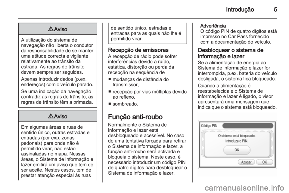 OPEL ANTARA 2012  Manual de Informação e Lazer (in Portugues) 