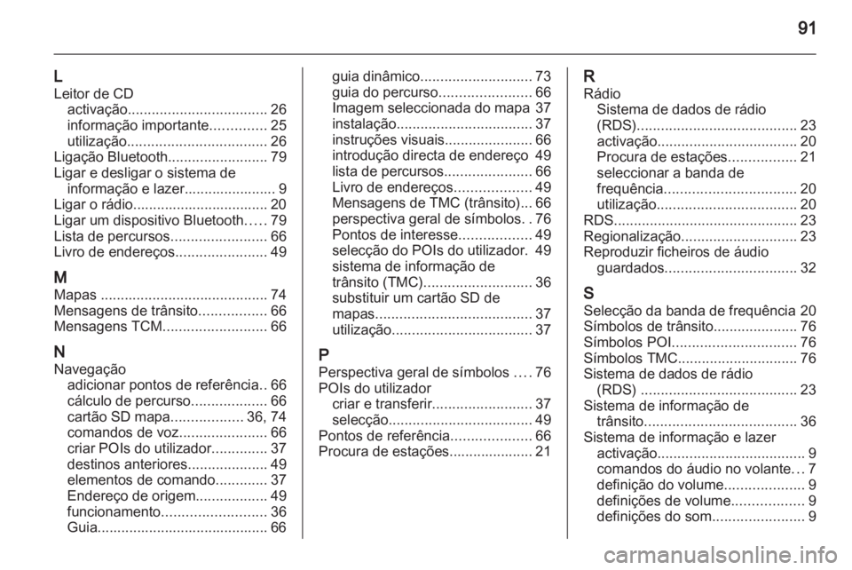 OPEL ANTARA 2012  Manual de Informação e Lazer (in Portugues) 