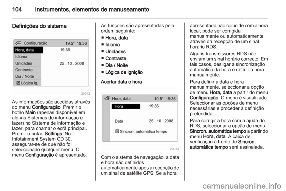 OPEL ANTARA 2012.5  Manual de Instruções (in Portugues) 