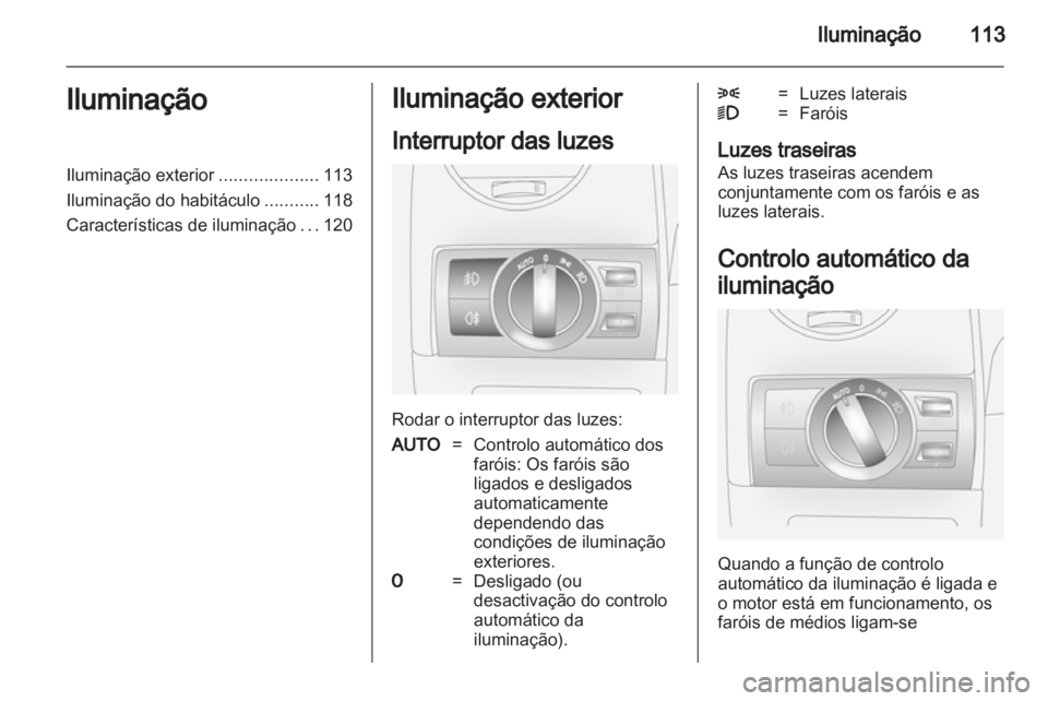 OPEL ANTARA 2012.5  Manual de Instruções (in Portugues) 