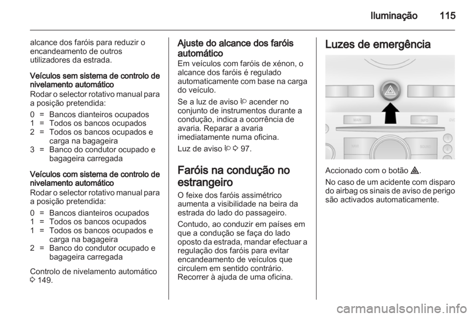 OPEL ANTARA 2012.5  Manual de Instruções (in Portugues) 