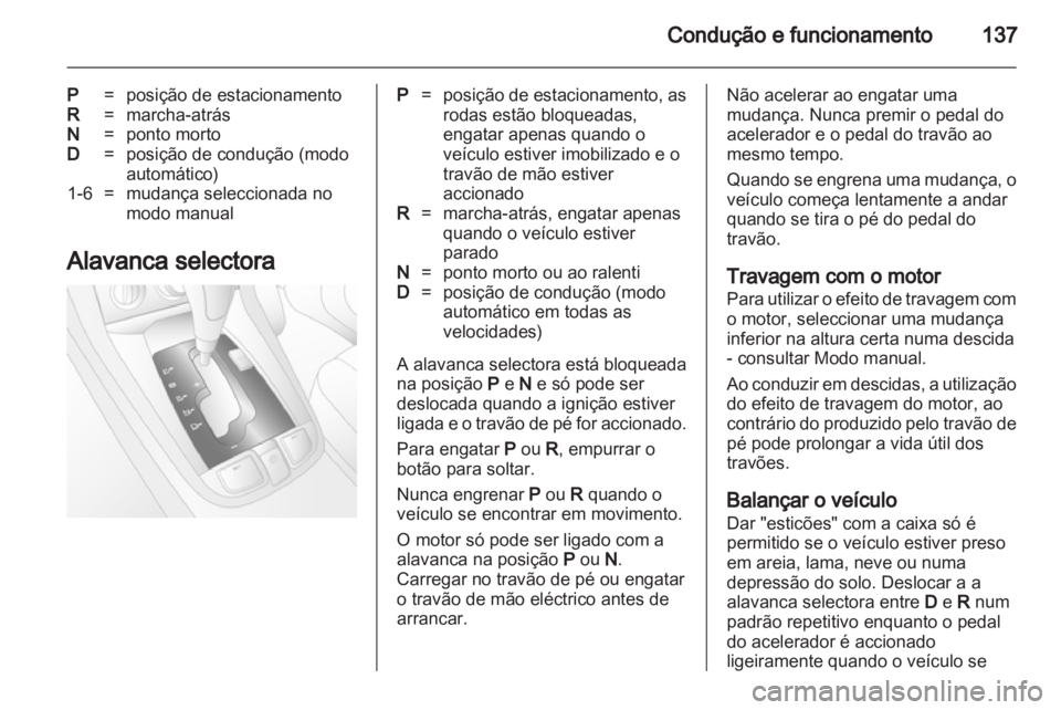 OPEL ANTARA 2012.5  Manual de Instruções (in Portugues) 