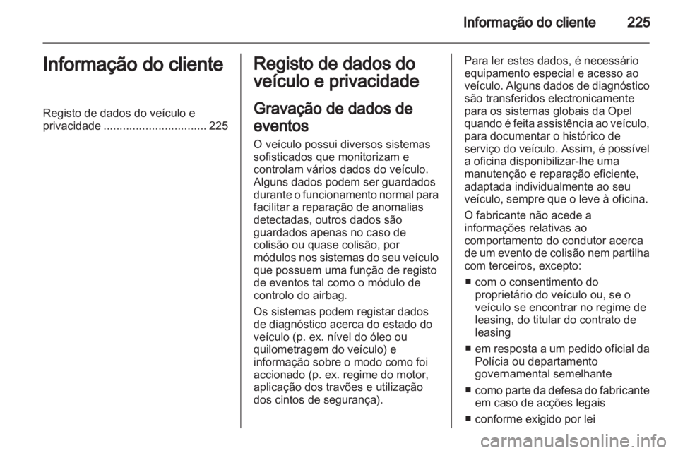 OPEL ANTARA 2012.5  Manual de Instruções (in Portugues) 