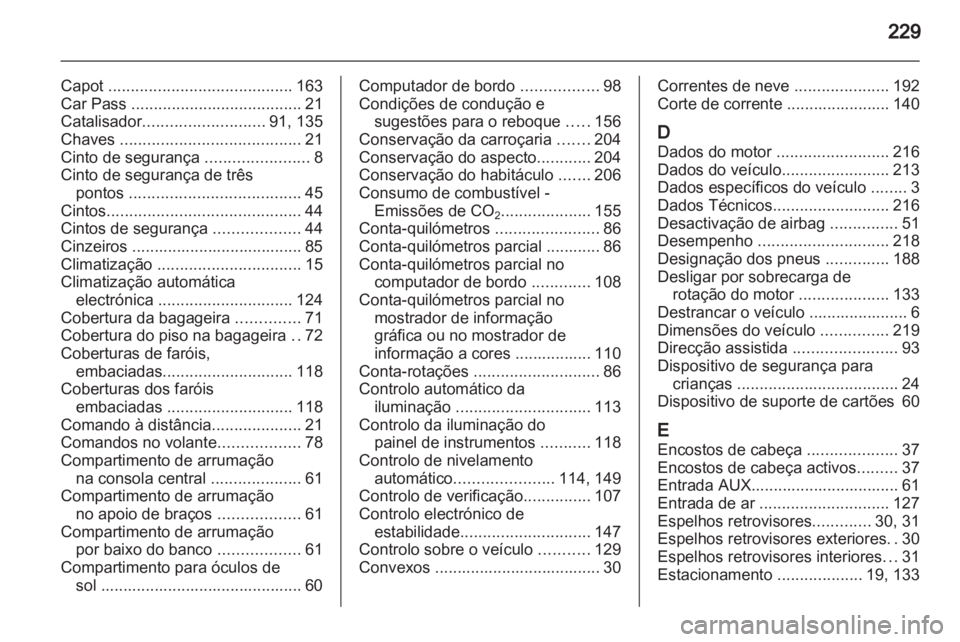 OPEL ANTARA 2012.5  Manual de Instruções (in Portugues) 