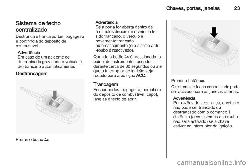 OPEL ANTARA 2012.5  Manual de Instruções (in Portugues) 