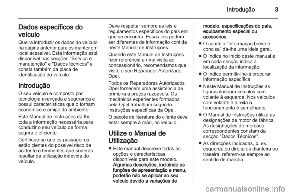 OPEL ANTARA 2012.5  Manual de Instruções (in Portugues) 