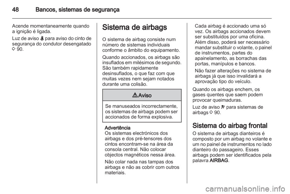 OPEL ANTARA 2012.5  Manual de Instruções (in Portugues) 