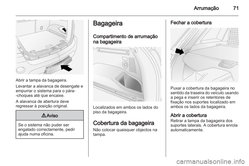 OPEL ANTARA 2012.5  Manual de Instruções (in Portugues) 