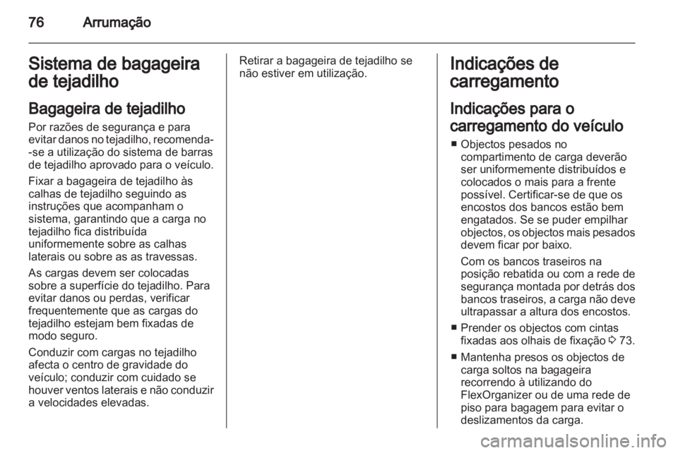 OPEL ANTARA 2012.5  Manual de Instruções (in Portugues) 