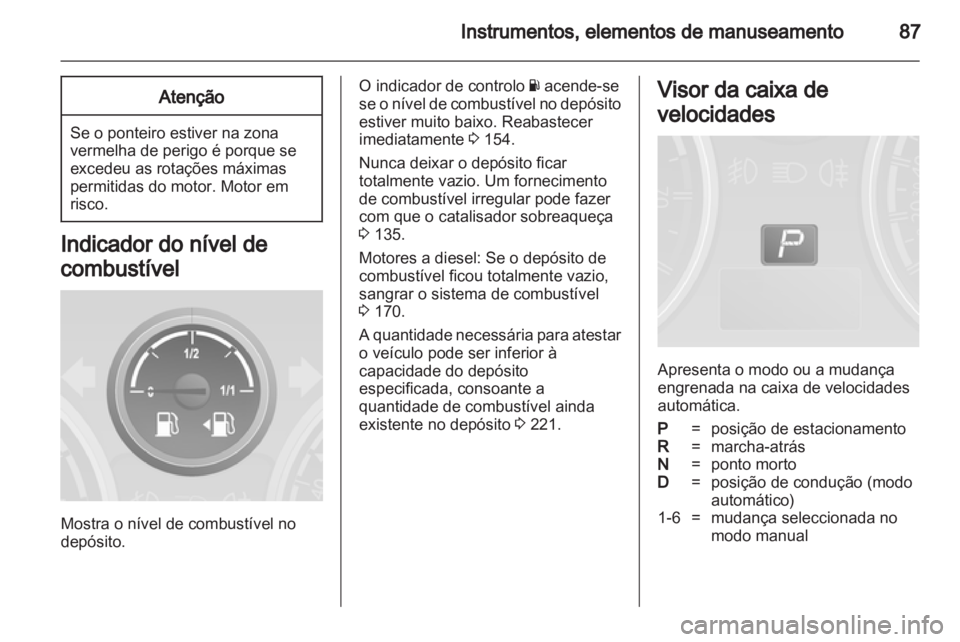 OPEL ANTARA 2012.5  Manual de Instruções (in Portugues) 