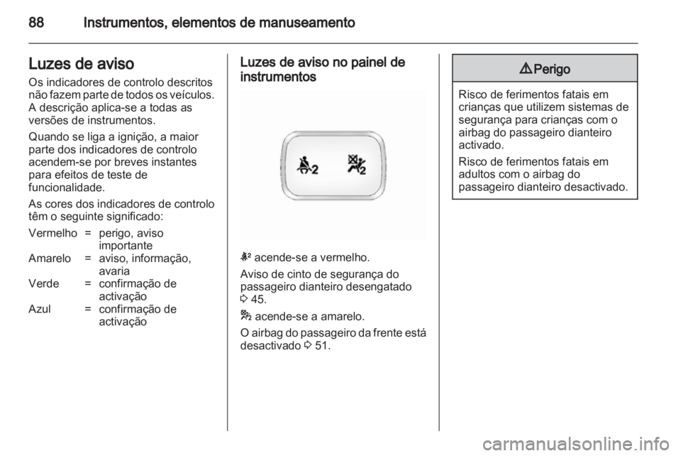OPEL ANTARA 2012.5  Manual de Instruções (in Portugues) 