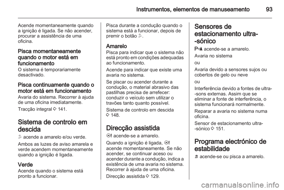 OPEL ANTARA 2012.5  Manual de Instruções (in Portugues) 